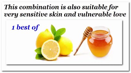 Mask honey and lemon skin tightening