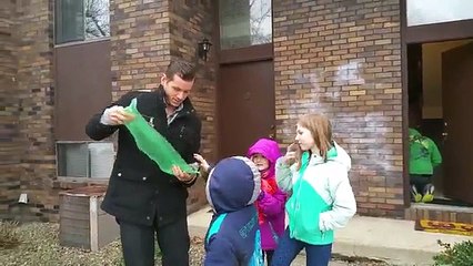 The reaction of a man who sees first colors