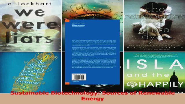 Sustainable Biotechnology Sources of Renewable Energy Read Online