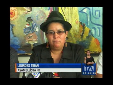 Lourdes Tibán denuncian nueva agresión