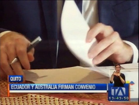 Ecuador y Australia firman convenio de cooperación minera