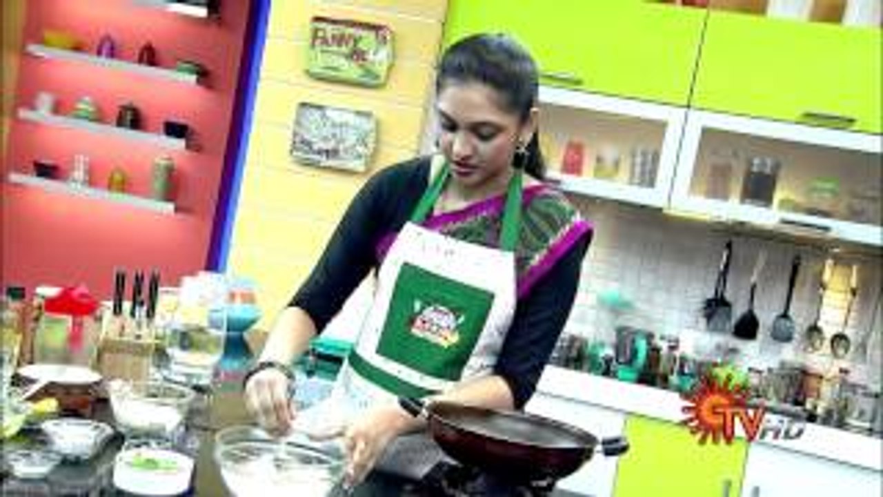 Pasalaikeerai Bajji | Kitchen Galatta | Dt 12 10 15 | Sun TV