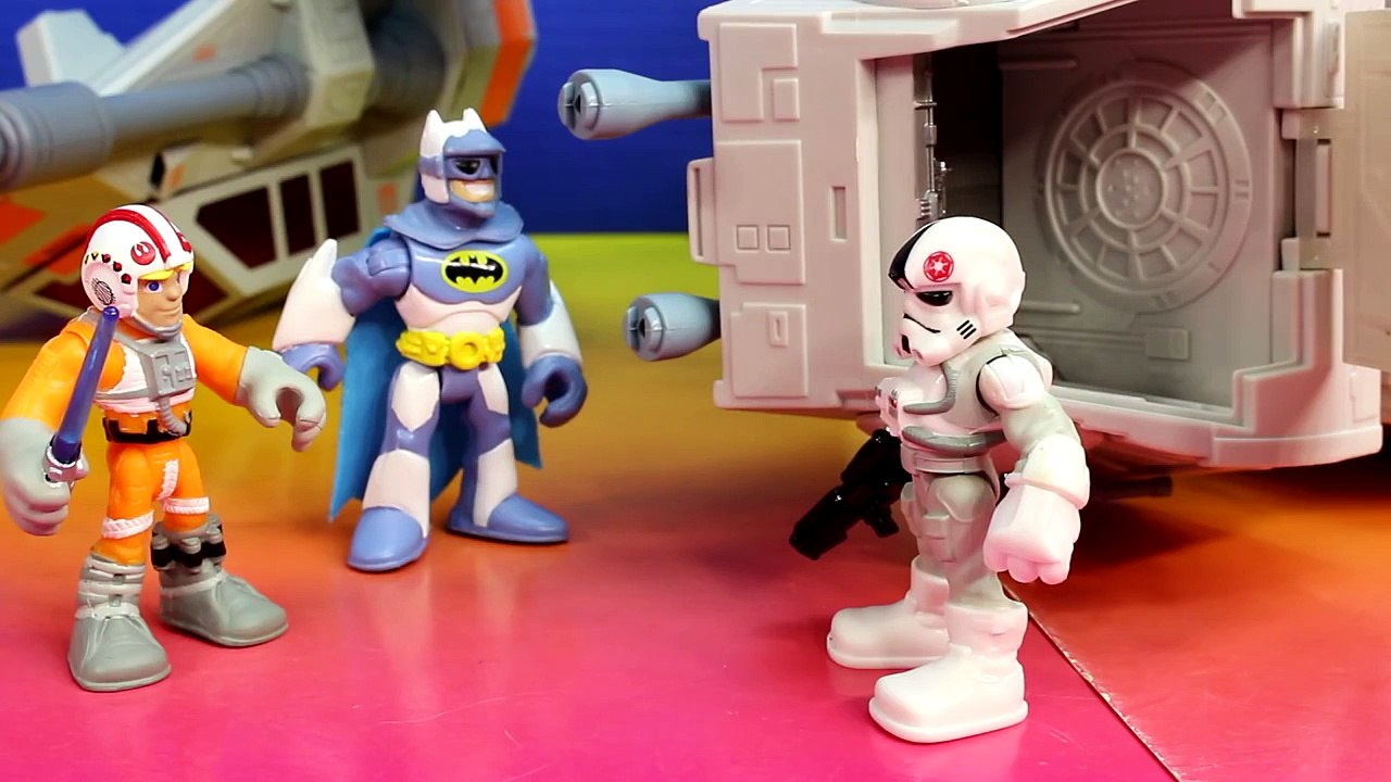 Disney Playskool Star Wars Jedi Force AT-AT Snow Speeder Luke Skywalker Darth Vader Imagin