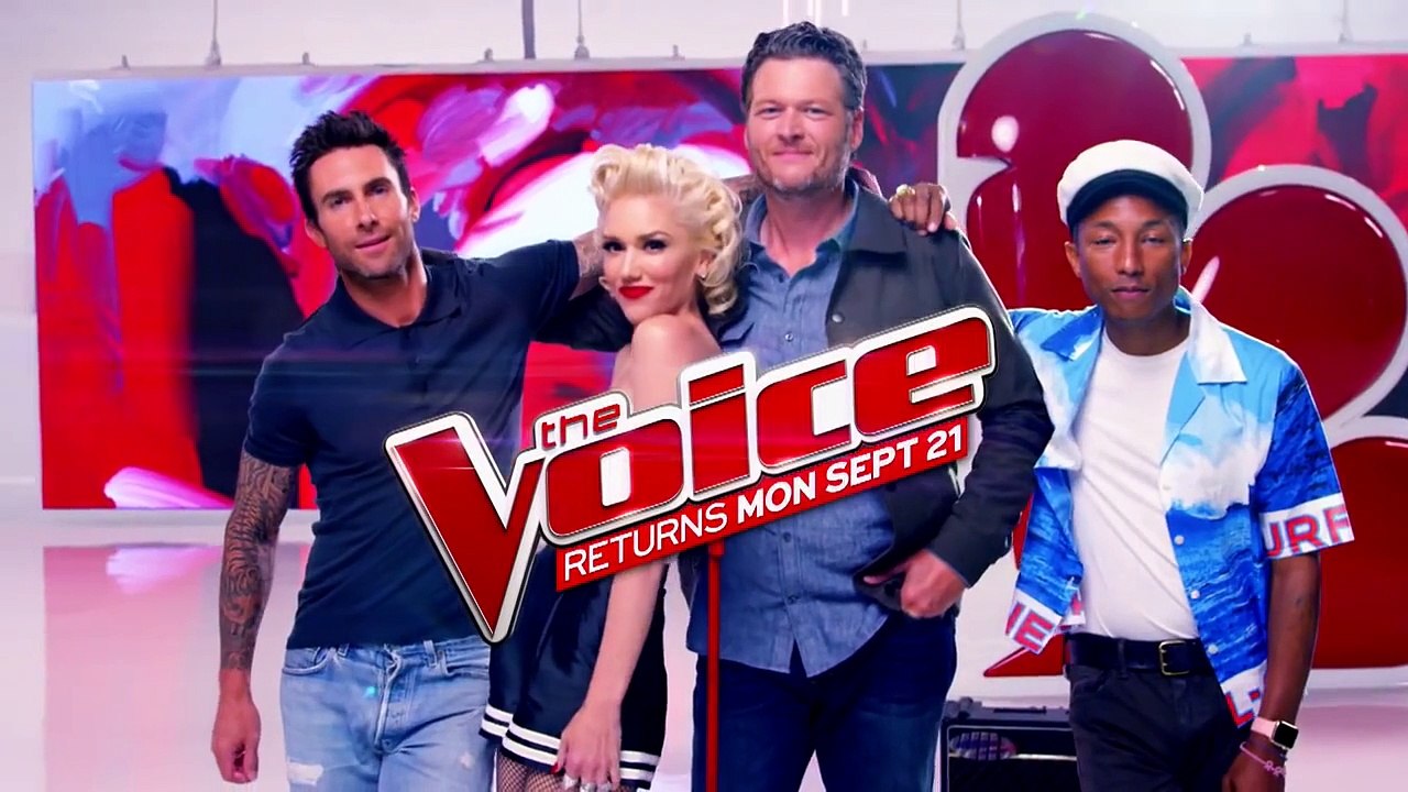 Spin the Microphone w/Blake Shelton, Gwen Stefani, Pharrell Williams & Adam Levine