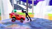 Nursery Rhymes Disney Pixar Cars Black Spiderman & Lightning McQueen (Songs for Children w/ Action)