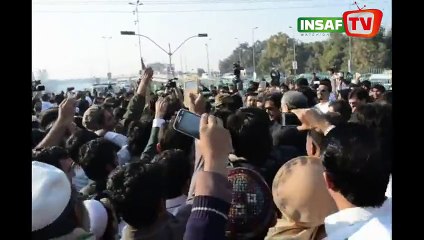 Imran Khan With The Public Of Peshawar Without Any Security