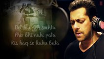 Main Hoon Hero Tera' Full Song with LYRICS - Salman Khan