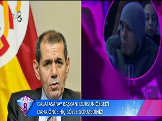 Dursun Özbek magazincilere böyle yakalandı