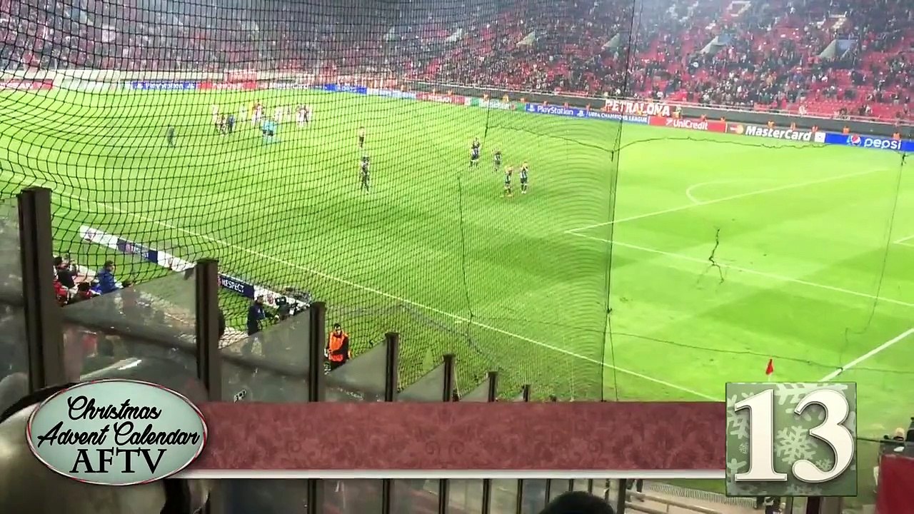 Arsenal Fans Singing Jingle Bells In Athens - Advent Calendar 13