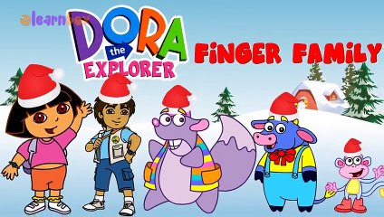 Finger Family DORA Cartoon Christmas Finger Family Song Children Catoon Rhymes