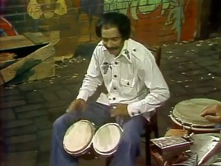 Classic Sesame Street Ray Barretto Demonstrates Drum Sounds