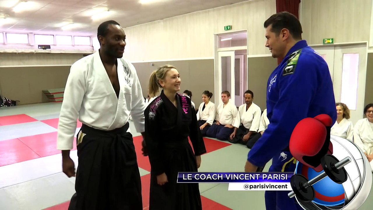 Vincent Parisi initie la troupe musical Madiba à l'Aikido sur beiN Sports.