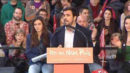 Garzón avisa voto útil piden PP y PSOE es un engaño y consolida la oligarquía
