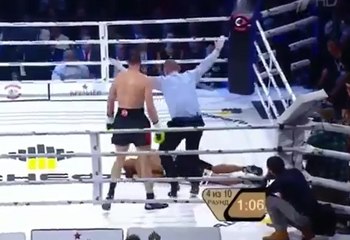 Fijate de que forma este hombre de 46 años es TKO en pleana pelea