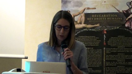 Conférence "Dernière journée des droits de l'Homme": introduction par Marguerite Bannwarth, Équilibres & Populations.