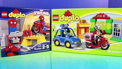 Lego duplo Spider-man Bike Workshop And Duplo My First Police Set