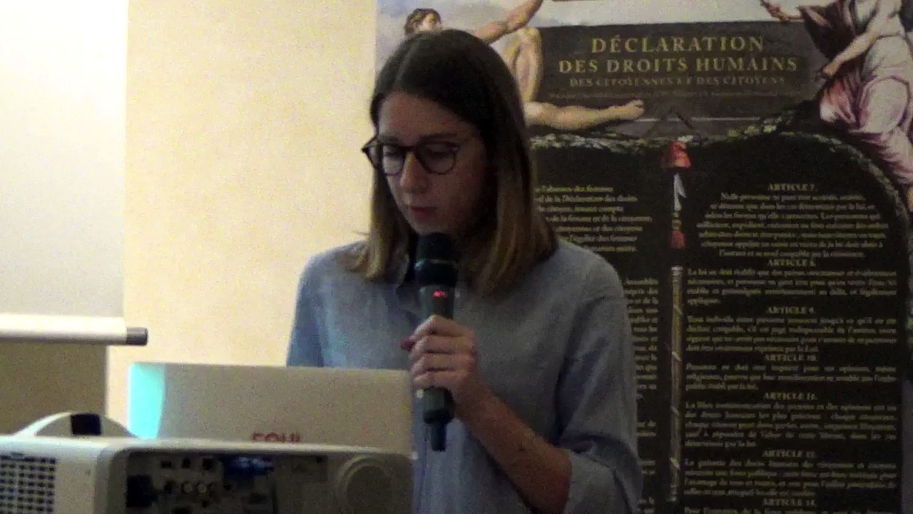 Conférence "Dernière journée des droits de l'Homme": Catherine Coutelle, Présidente de la Délégation de l'Assemblée Nationale aux droits des femmes et à l'égalité des chances entre les hommes et les femmes.