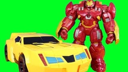 Transformers Super Bumblebee Battles Mars Robot Created By Imaginext Ninjas With Hulkbuster