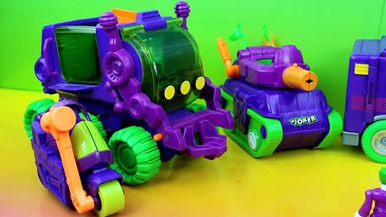 The Joker captures Batman in his Joker Plane Nightwing saves the day Imaginext !