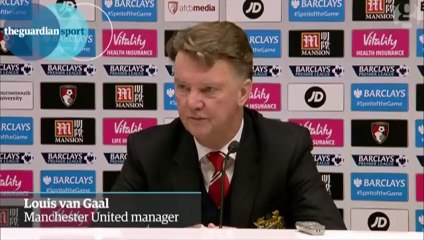 Manchester United loss at Bournemouth is unacceptable says Louis van Gaal