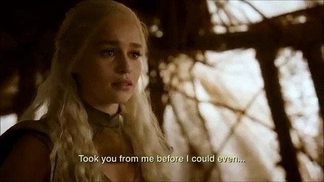 game of thrones season 2 episode10 - khal drogo and Daenerys reunited