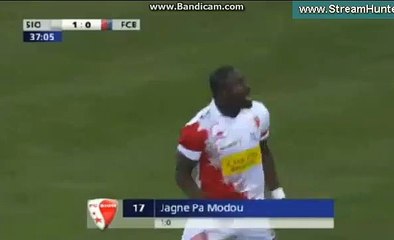 GOAL Jagne Modou Sion 1-0 Basel _ GOAL Jagne Modou Sion 1-0 Basel 13.12.2015