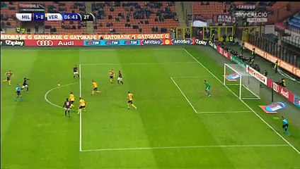 Carlos Bacca Goal - AC Milan 1-0 Verona - 13-12-2015