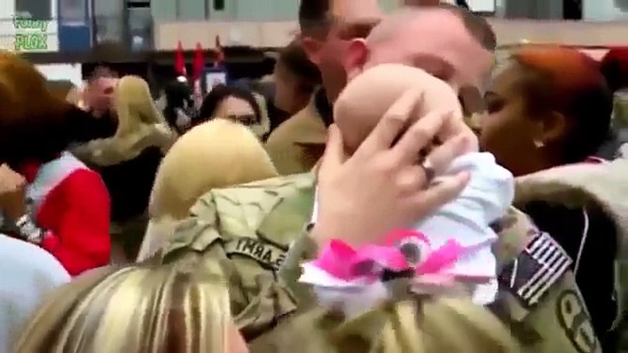 Soldier Meets Baby for First Time Compilation 2014 [NEW HD]