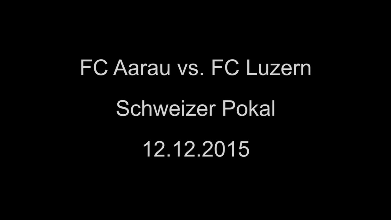 Szene Aarau - FC Aarau vs. FC Luzern (Pokal)