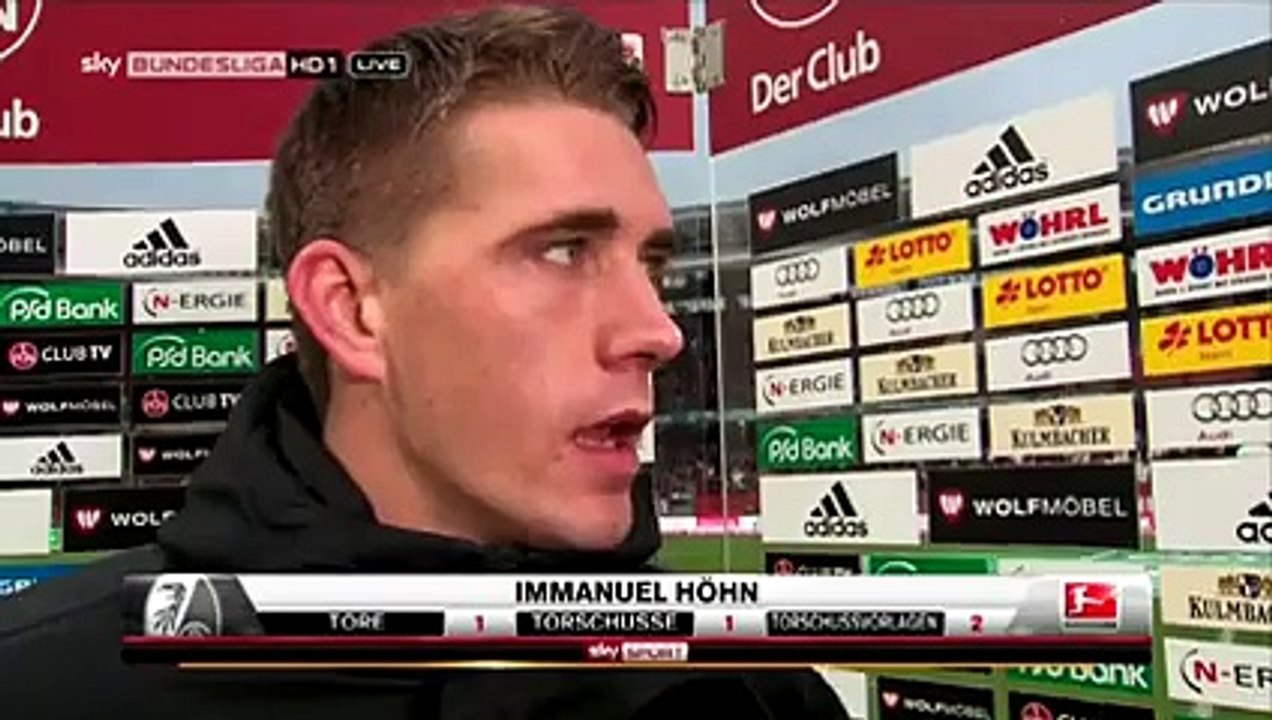 Nils Petersen – post-match interview – 1.FC Nürnberg v SC Freiburg
