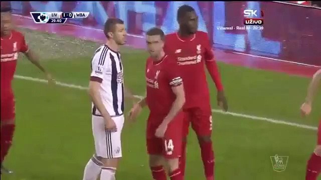 Liverpool 1-1 West Bromwich Albion (30' Craig Dawson)