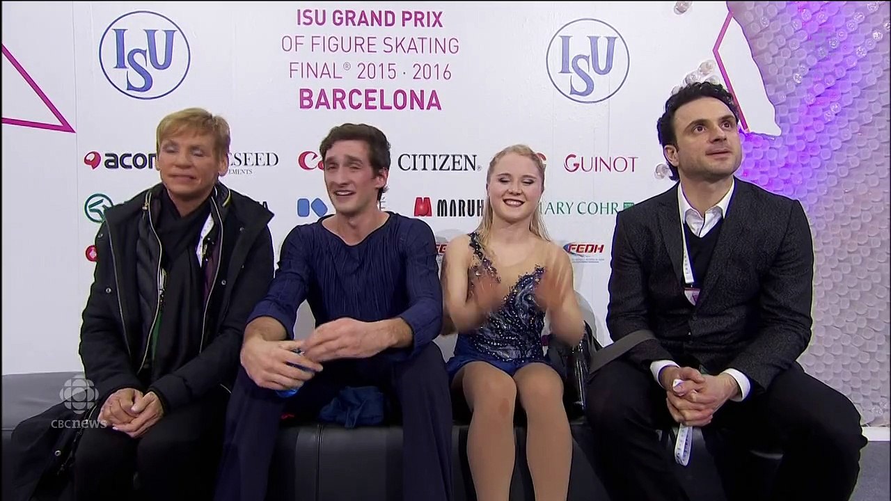 Julianne SEGUIN / Charlie BILODEAU - kiss & cry FS - ISU Grand Prix Final 2015/16