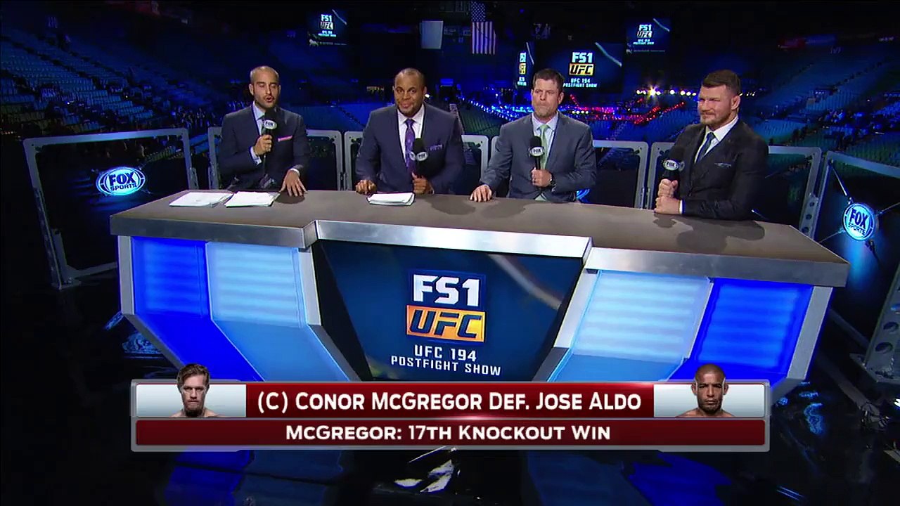 Reacciones equipos aldo y McGregor