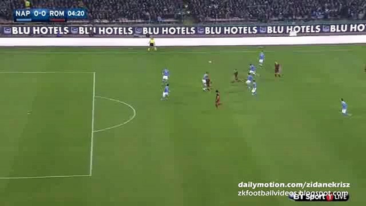 Mohamed Salah Fantastic Chance - Napoli v. Roma 13.12.2015 HD Serie A