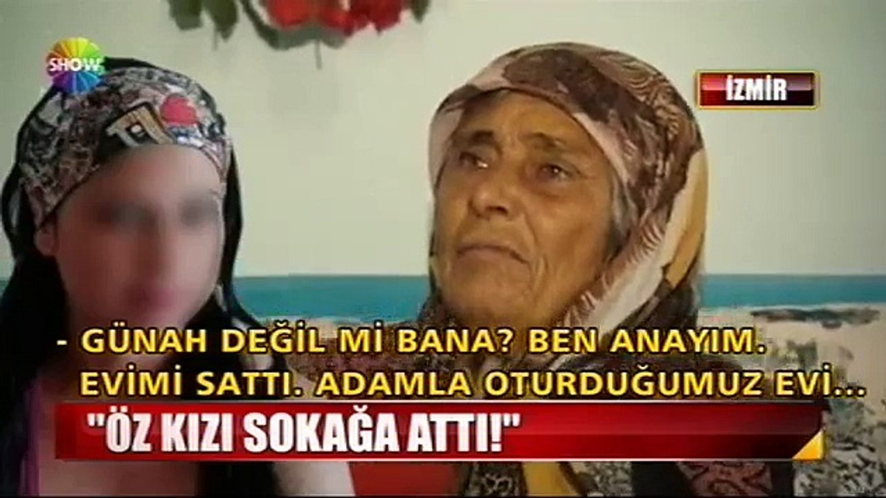 Öz Kızı Annesini Sokağa Attı