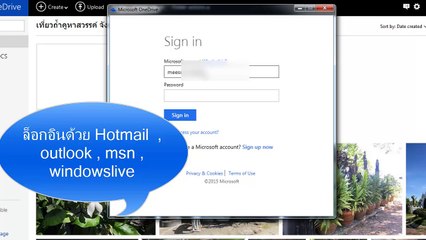 การดาวน์โหลดและติดตั้ง onedrive