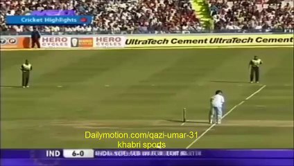 Shoaib Akhter Clean Bowled to Ganguly on First Ball
