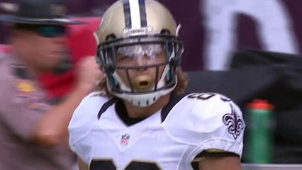 Saints Drew Brees throws a deep pass to Willie Snead for 41 yards