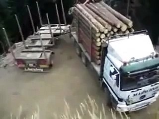 this truck driver knows his job