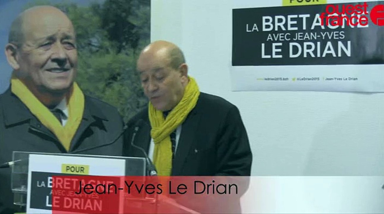 Régionales 2015 : Jean-Yves Le Drian confirme sa victoire pour la Bretagne