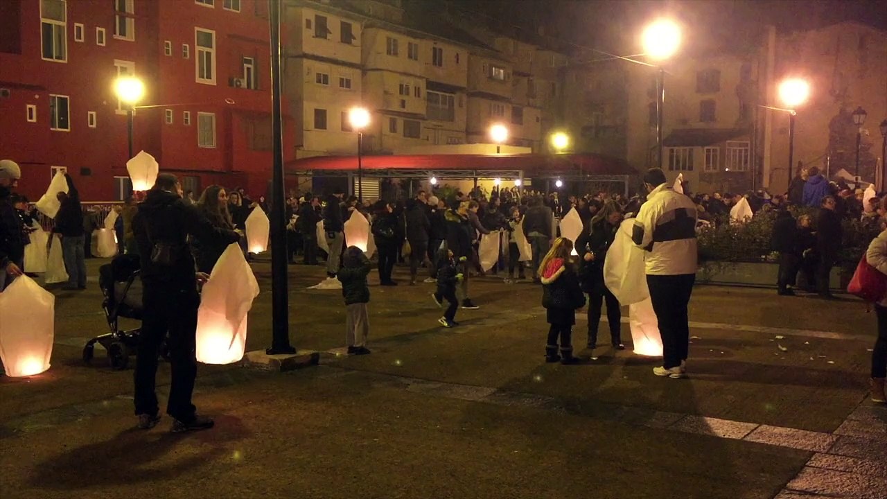 Lacher de Lanternes.Corte.12 Décembre 2015