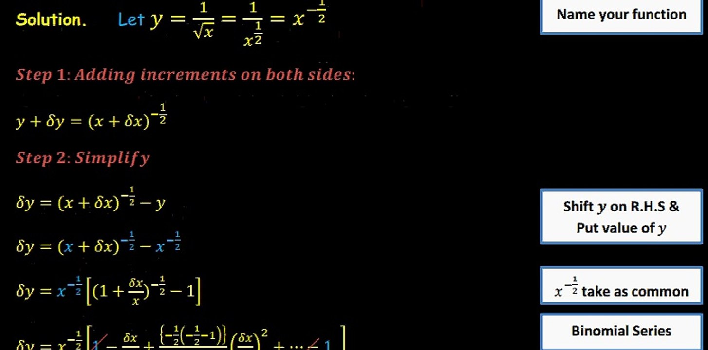 Q.1 (iii) - Exercise 2.1 ~ Unit 2 Differentiation | 2nd Year Mathi