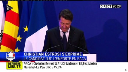 Christian Estrosi remporte la région PACA