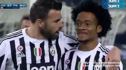 Juan Cuadrado 1:1 Amazing Header | Juventus v. Fiorentina 13.12.2015 HD Serie A