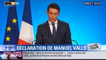 Manuel Valls : "Ce soir, aucun soulagement"