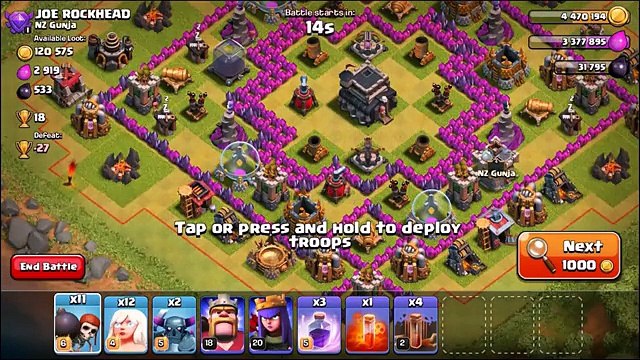 Clash Of Clans MAX PEKKA ALL HEALERS TROLL!! EPIC ATTACK STRATEGY!