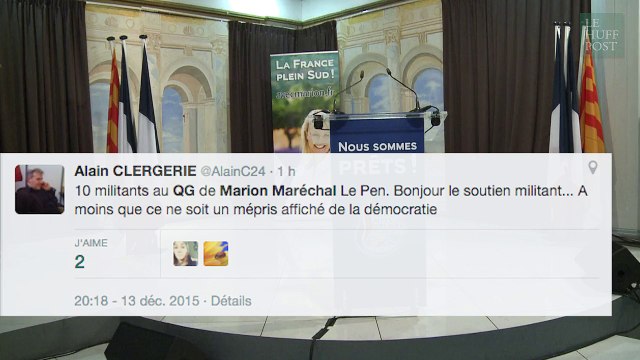 Elections régionales 2015 : Le QG de Marion Maréchal Le Pen déserté après la défaite