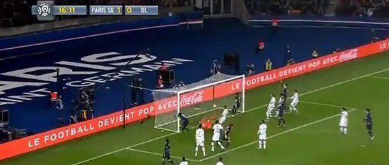 Serge Aurier 2-0 goal - PSG vs Lyon - 13/12/2015