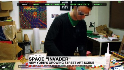 Anonymous street artist invades New York's walls