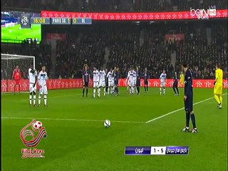 اهداف مباراة ( باريس سان جيرمان 5-1 ليون ) الدوري الفرنسي الدرجة الأولى 2015/2016